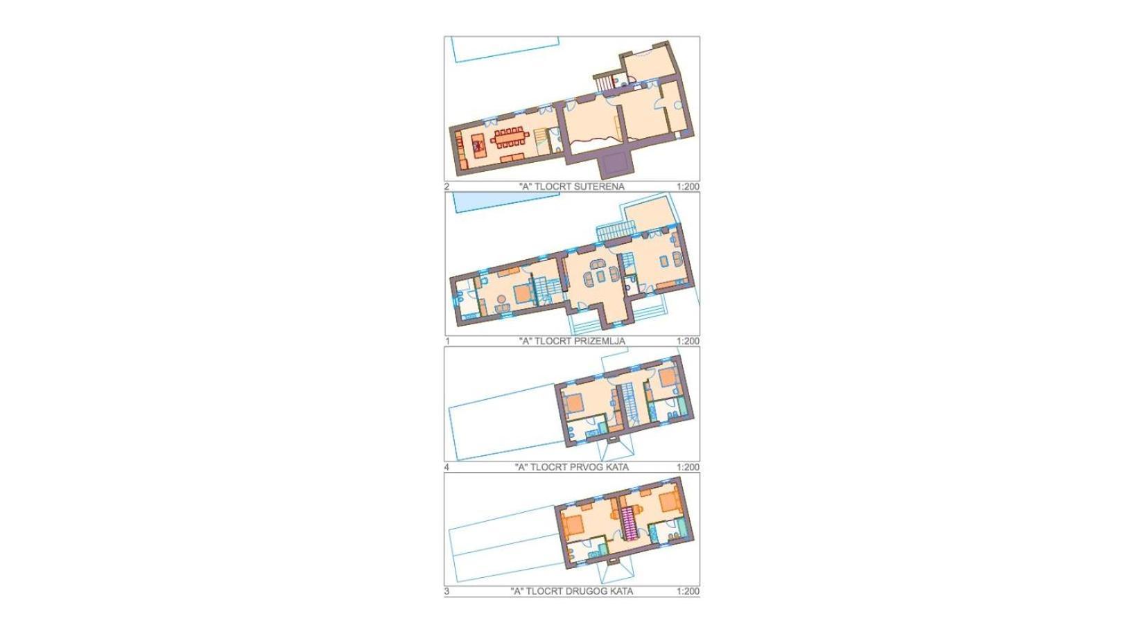 Villa Poropati, Groznjan, Istria - Luxury Countryside Estate For Up To 19 Persons - Large Pool Of 80M2 With Kids Section Eksteriør billede
